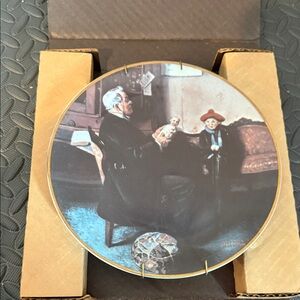 Decorative Collector's Plate with Artistic Scene